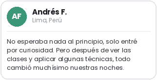 Testimonio de alumno